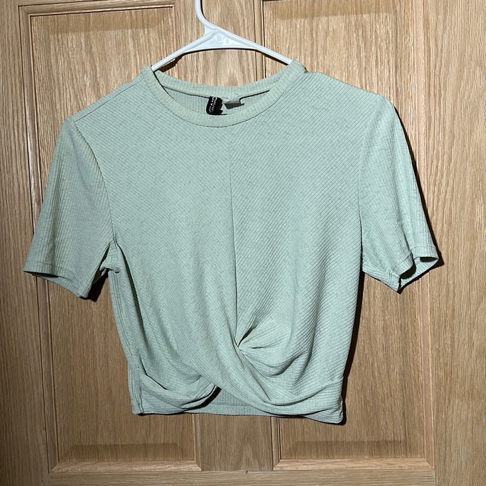 Divided Cropped Tee
